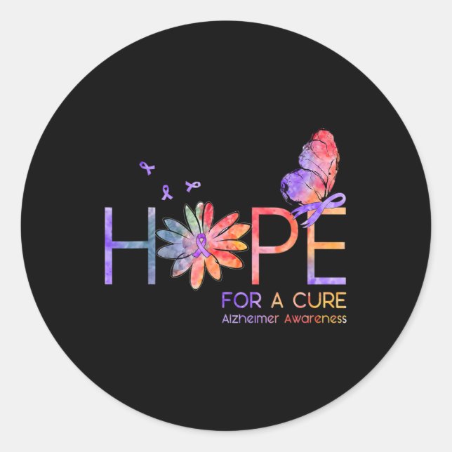 Adesivo Para Um Presente De Consciência De Alzheimerheimer (Frente)