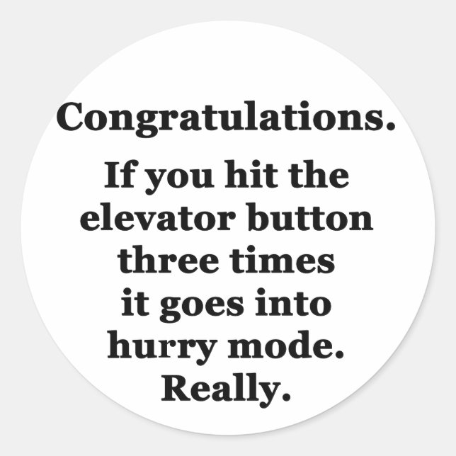 Adesivo Parabéns (Frente)