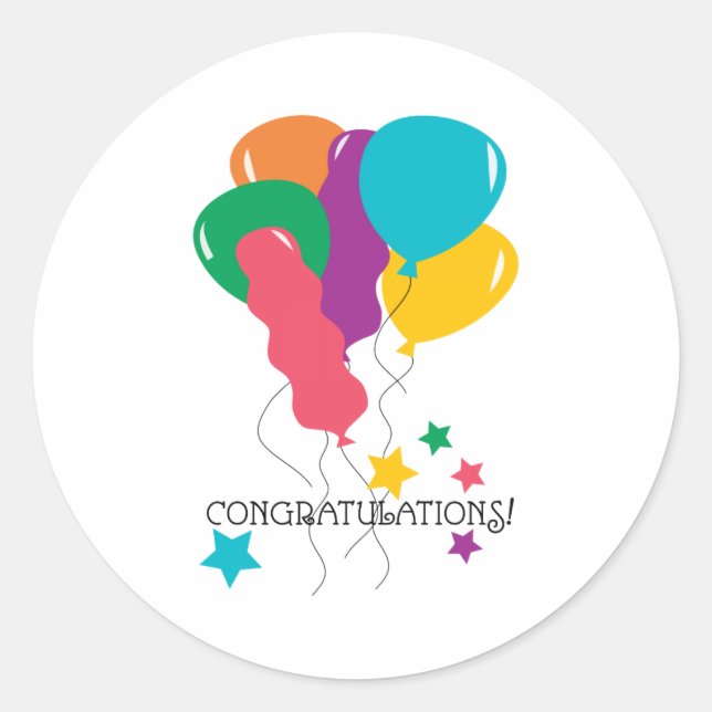 Adesivo Parabéns! (Frente)