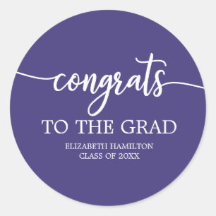 Adesivo Parabéns ao Graduado Chic Caligrafia Graduação