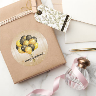 Adesivo Parabéns! Balões de Celebração.