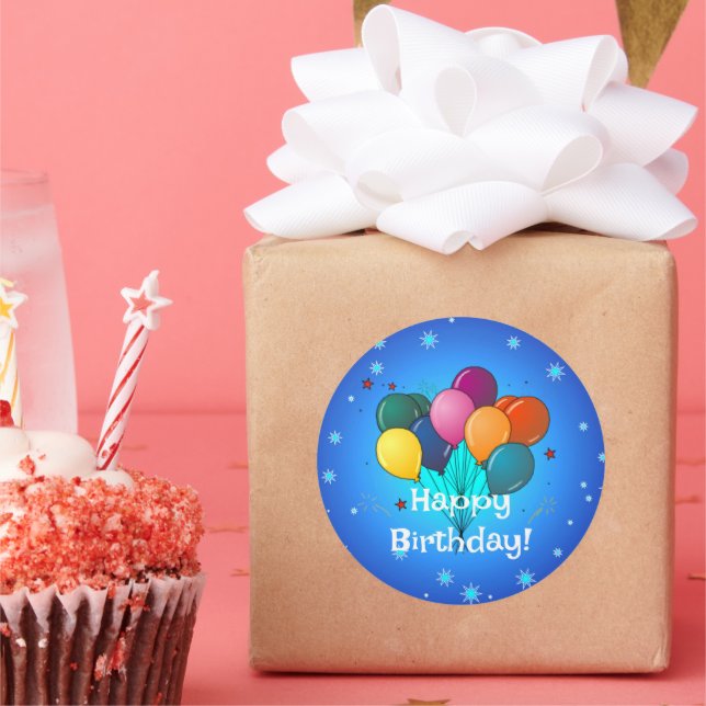 Adesivo Parabéns da Celebração de Aniversário (Festa)