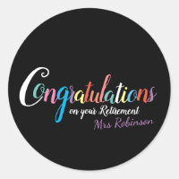 Parabéns de aposentadoria de professores