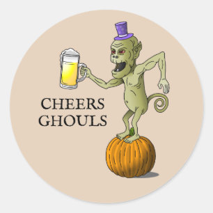 Adesivo Parabéns Espíritos de Halloween
