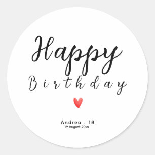 Adesivo Parabéns Festas de Feliz Aniversário para Amigos F