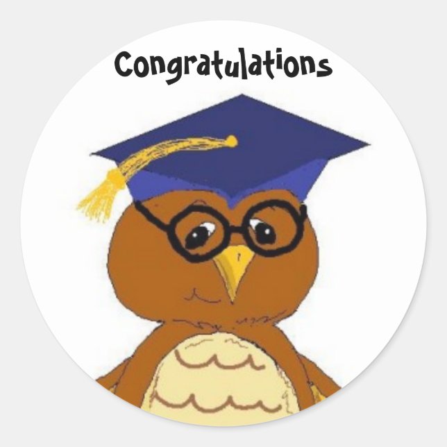 Adesivo Parabéns Graduado (Frente)