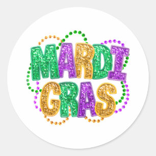 Adesivo Parabéns Mardi Gras Fat Terça-feira Festival de Ca