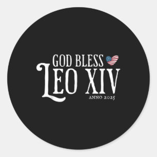 Adesivo Parabéns Papa Leo Xiv. Celebração dos Estados Unid