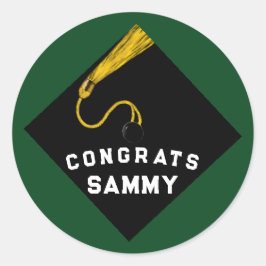 Adesivo Parabéns pela Formatura Verde