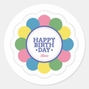 Adesivo Parabéns Personalizável Sticker para presentes