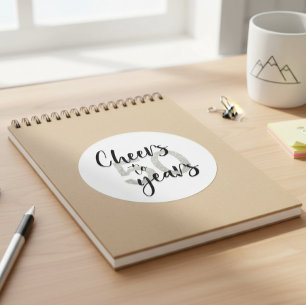 Adesivo Parabéns por 50 Anos Glitter 50º Aniversário