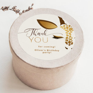 Adesivo Parabéns Safari, obrigado