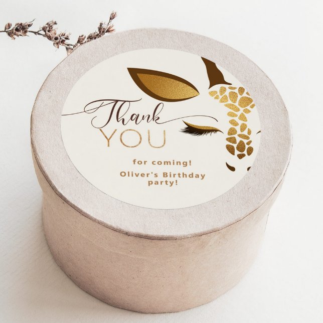 Adesivo Parabéns Safari, obrigado (Criador carregado)