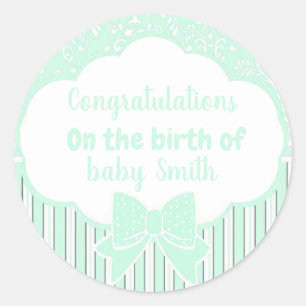 Adesivo Parabéns sobre o nascimento de