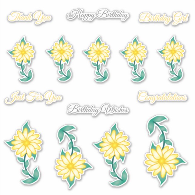 Adesivo Parabéns vinil Stickers (Frente)