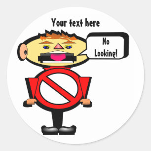 Adesivo Parada! Sinal de aviso vermelho