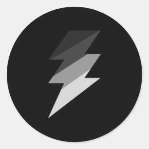 Adesivo Parafuso de trovão de prata do relâmpago