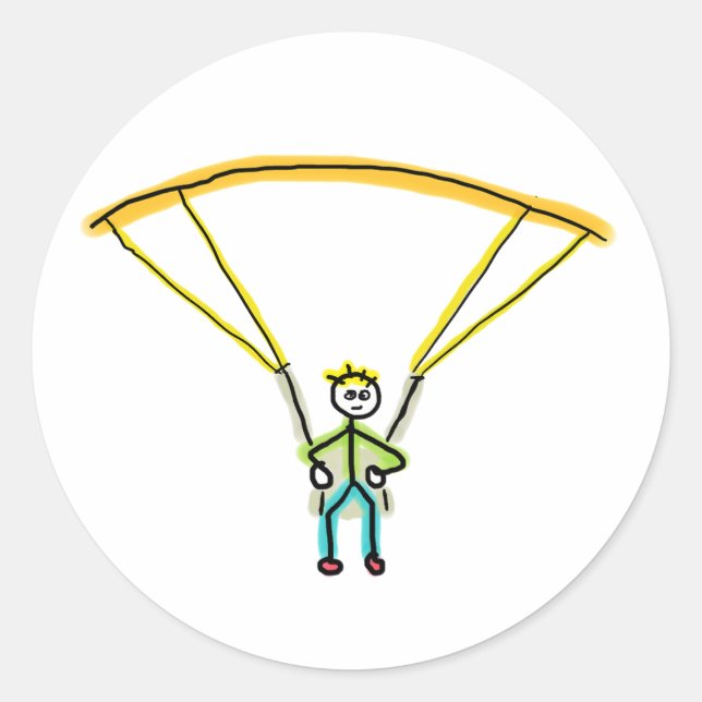 Adesivo Paragliding Stickman (Frente)