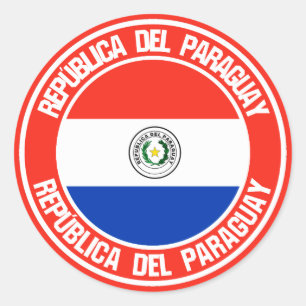 Adesivo Paraguai Round Emblem