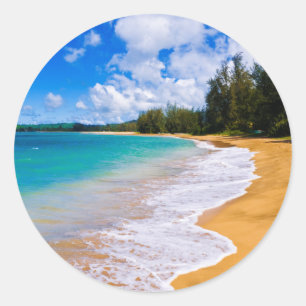 Adesivo Paraíso de praia tropical, Havaí