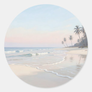 Adesivo Paraíso de Praia Tropical Serena