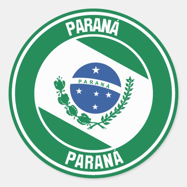 Adesivo Paraná Round Emblem (Frente)