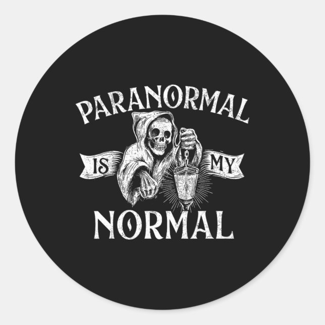 Adesivo Paranormal É Normal - Fantasma Fantasma Caçando Ha (Frente)