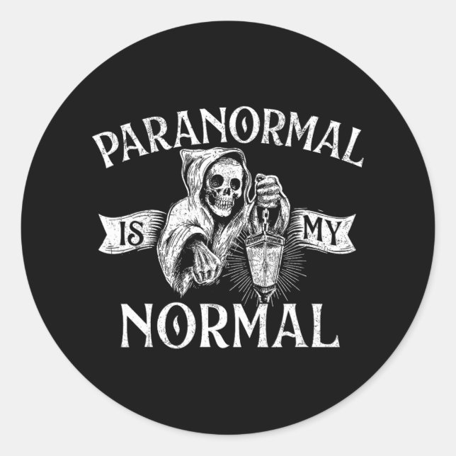Adesivo Paranormal É Normal - Fantasma Fantasma Caçando Ha (Frente)
