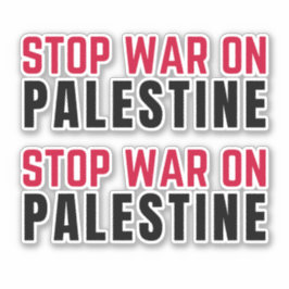 ADESIVO PARAR A GUERRA À PALESTINA