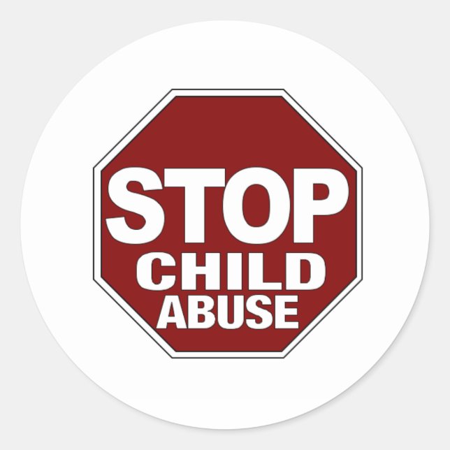 Adesivo Parar Abuso Infantil (Frente)