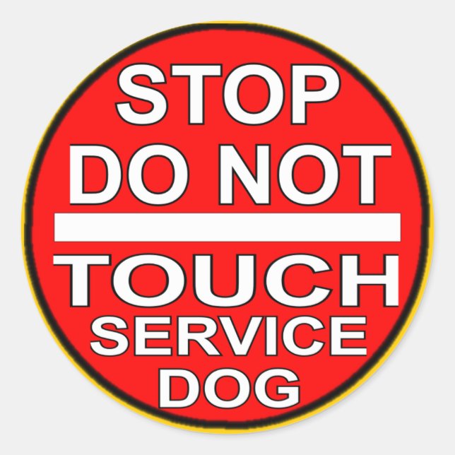 Adesivo Parar - Não Toque (Frente)