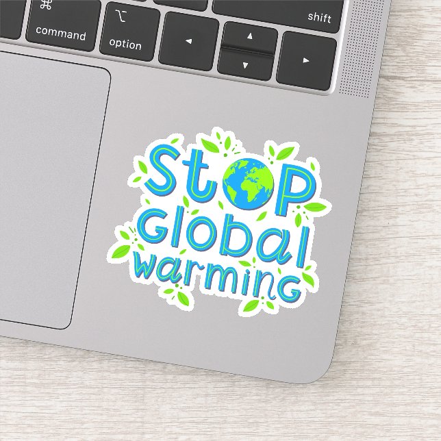 Adesivo Parar o aquecimento global (Detalhe)