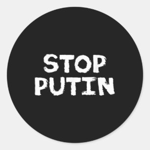 Adesivo Parar o Protesto Anti-Guerra de Putin