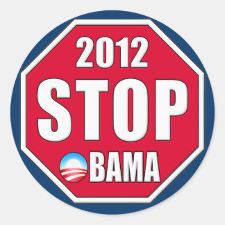 Adesivo Parar Obama 2012
