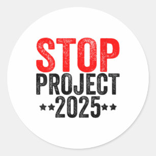 Adesivo Parar Projeto 2025 Para Trump Anti