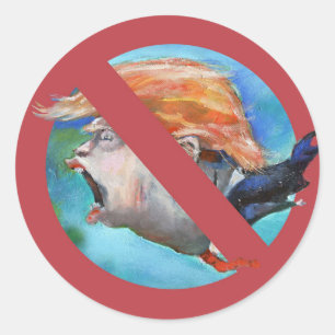 Adesivo Parar Trump art Único Sem Trump Sticker político