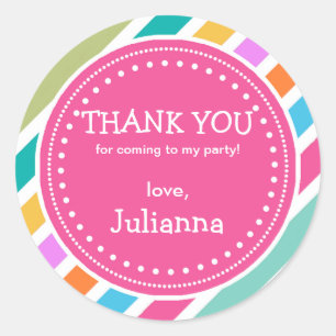 Adesivo Parceiras do Tempo Aniversário Obrigado Favor Sti