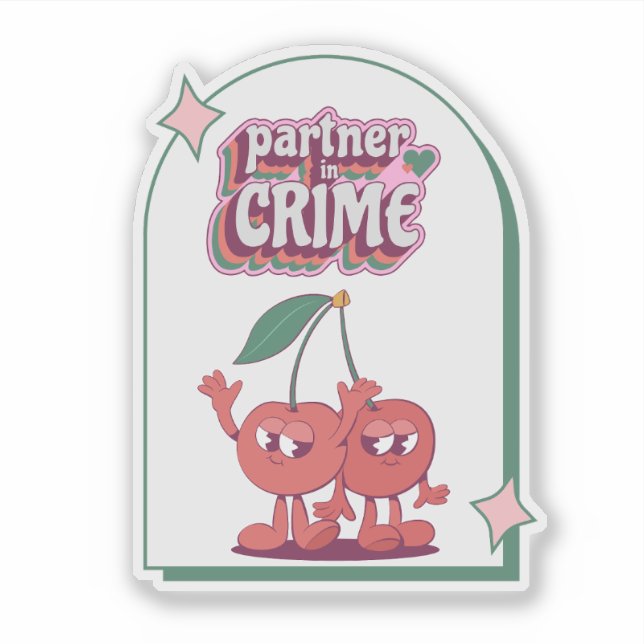 Adesivo Parceiro no Crime (Frente)
