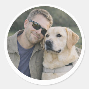 Adesivo Parceria de cão-guia Labrador amarelo
