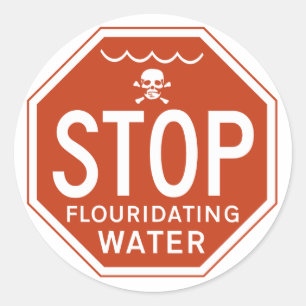 Adesivo PARE A ÁGUA de FLUORIDATING -