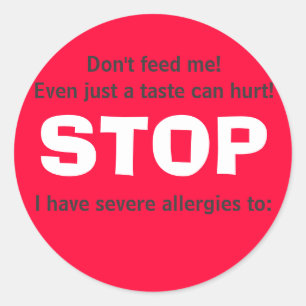 Adesivo Pare, não me alimente!