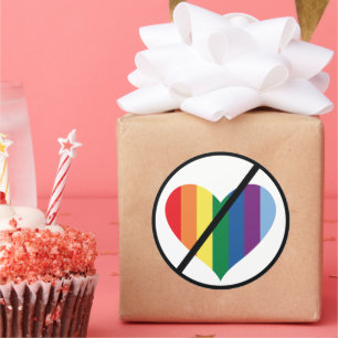 Adesivo Pare o Amor Arco-Íris