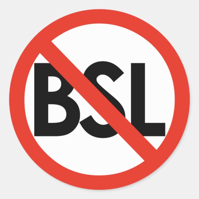Adesivo Pare o BSL! Vinhetas Grandes Anti-BSL (Frente)