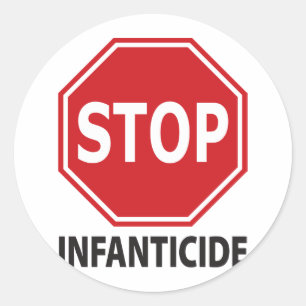 Adesivo Pare o infanticídio