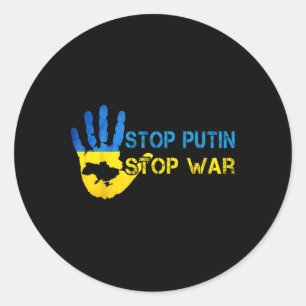 Adesivo Pare Putin Pare a Guerra Apoie a Ucrânia Eu Estou
