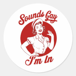 Adesivo Parece Gay Estou Dentro Vintage Lesbiana Cowgirl O