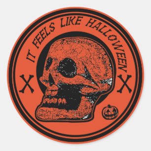 Adesivo Parece Halloween - Caveira, Ossos Cruzados
