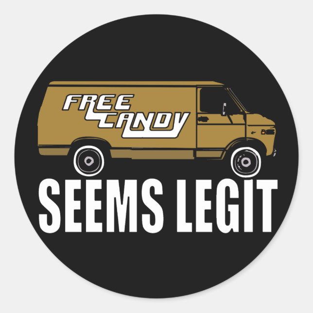 Adesivo Parece Legítimo. (Frente)