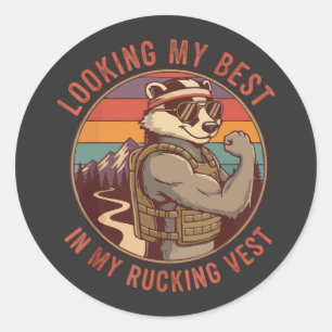 Adesivo Parecendo o Melhor na Minha Camiseta de Rucking