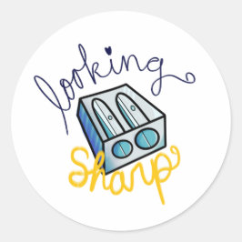 Adesivo Parecendo Sharp! Vinhetas da sala de aula